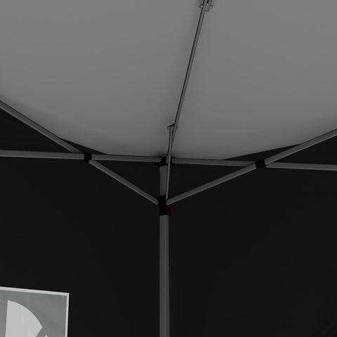 Rootz 3 x 3m Pavilion - Garden Tent - Marquee - UV Protection - 2.95m x 2.95m x 2.58m - Ideal for Celebrations & Camping