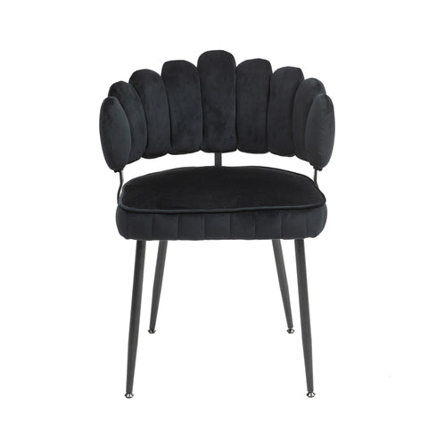 Rootz 2 Piece Set Velvet Dining Chairs - Dining Room Chairs - Office Chairs - Luxurious Comfort - 57.98cm x 56cm x 78cm