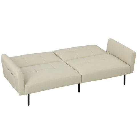 Rootz Adjustable 3-Seater Sofa Bed - Convertible Couch - Modern Sleeper Sofa - Maximum Comfort - 200cm x 77cm x 72cm