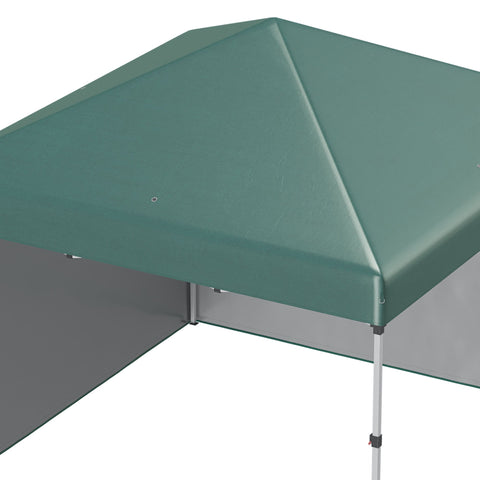 Rootz Folding Pavilion - Pop-Up Tent - Garden Gazebo - UV Protection - 3m x 3m x 2.88m - Stainless Steel Frame - Green