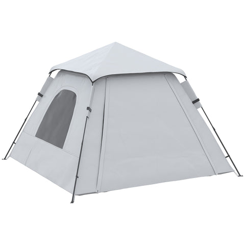 Rootz Camping Tent with Veranda - Pop-up Tent - Family Tent - Waterproof & Ventilated - 210cm x 210cm x 150cm