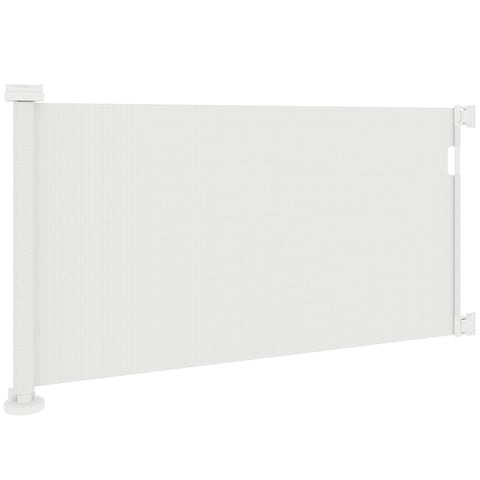 Rootz Extendable Stair Protection Grille - Pet Gate - Door Safety Gate - Secure Pets - 142 x 10 x 87 cm - White