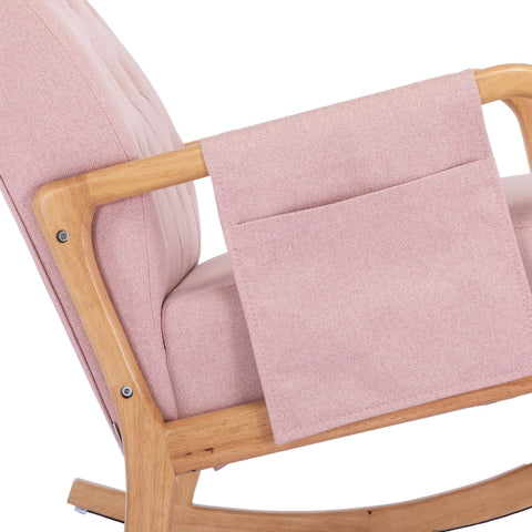 Rootz Mid-Century Rocking Chair - Relaxing Armchair - Ergonomic Recliner - Comfort & Support - 65cm x 85cm x 94cm