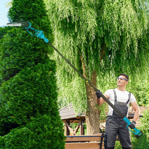 Rootz 2-in-1 Mini Chainsaw - Compact Electric Saw - Portable Tree Cutter - Safety Lock - Brushless Engine - 42 x 29 x 10.5 cm