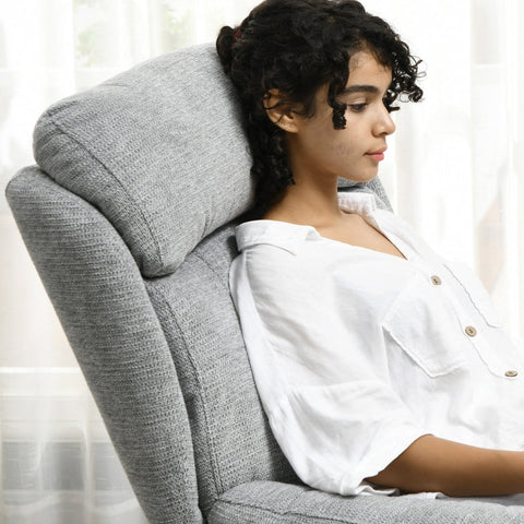 Rootz Swivel Lounge Chair - Accent Chair - Rotating Armchair - Chenille Fabric - Integrated Seat & Armrests - 79cm x 91cm x 98cm