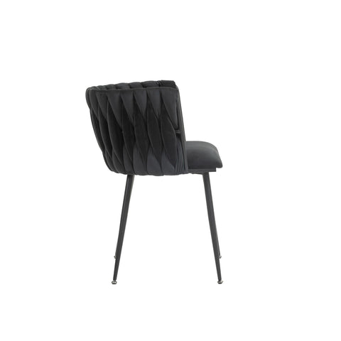 Rootz 2 Piece Modern Velvet Dining Chairs - Luxury Dining Room Seats - Elegant Velvet Chairs - Comfort & Style - 57cm x 50cm x 72cm