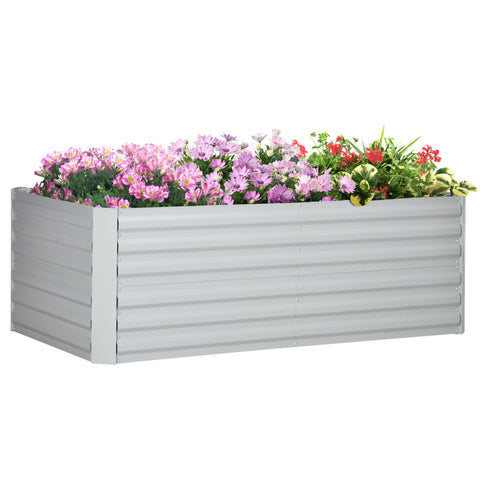 Rootz Plant Pot Raised Flower Bed - Handy Garden Planter - Steel - Long-lasting - 180cm x 90cm x 59cm - Indoor/Outdoor Use