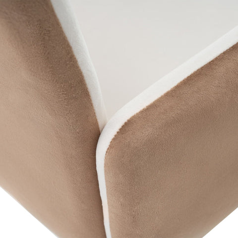 Rootz Velvet Dining Chair - Luxurious Chair - Ergonomic Seating - Solid Wood for Stability - 57cm x 49cm x 87cm