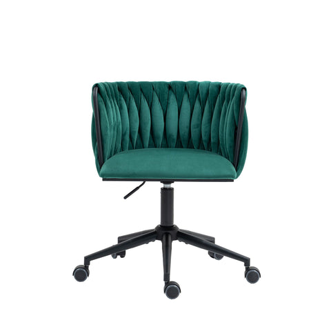 Rootz Velvety Office Chair - 360° Rotatable - Height Adjustable - Ergonomic Comfort - 56x52x73cm