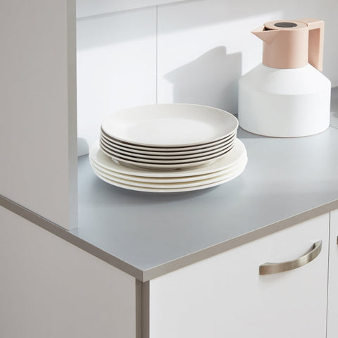 Rootz Kitchen Cabinet - Buffet Cupboard - Microwave Stand - Chipboard Material - 101cm x 39cm x 180cm