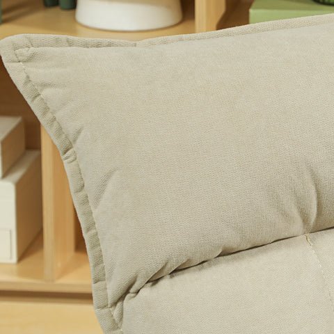 Rootz Floor Armchair - Lounge Chair - Rotatable Upholstered Seat - 5-Fold Adjustable Backrest - 62cm x 70cm x 95cm