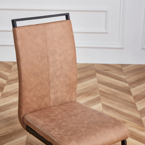 Rootz 4 Modern Dining Chairs Set - Ergonomic Chairs - Minimalist Seating - High Comfort - 43cm x 54cm x 100cm