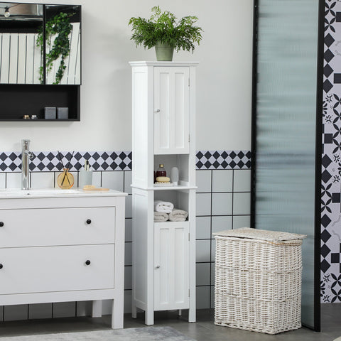 Rootz Bathroom Cabinet - High Cabinet - Modern Design - Ample Storage - 35 x 30 x 158.5 cm - Elegant & Durable