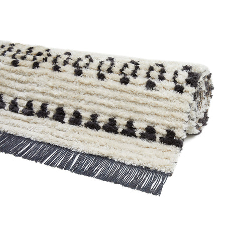 Rootz Shaggy Rug with Fringes - Area Carpet - Soft Floor Mat - Luxuriously Soft - 230cm x 160cm x 2.1cm