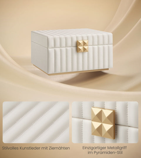 Rootz ANAH Jewelry Box - Organizer - Storage Case - Mirror - 25cm x 15cm x 10cm