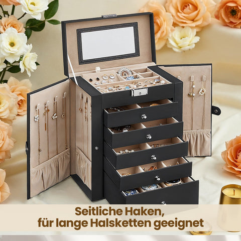 Rootz Jewelry Organizer - Storage Box - Accessory Case - Timeless Charm - 26 x 15.5 x 32 cm