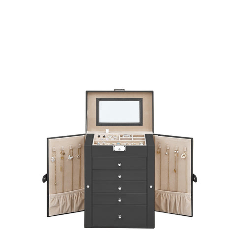 Rootz Jewelry Organizer - Storage Box - Accessory Case - Timeless Charm - 26 x 15.5 x 32 cm