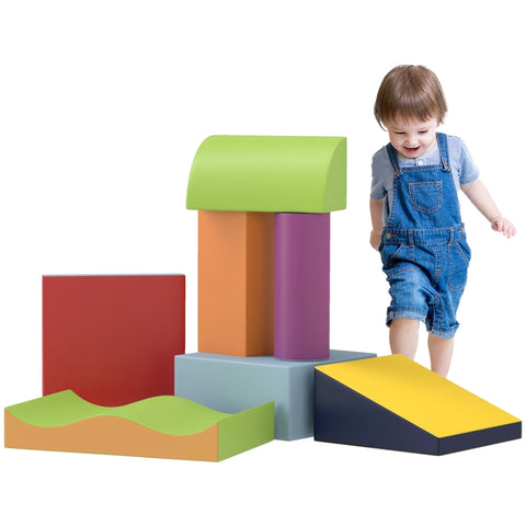Rootz Soft Building Block Set - Foam Blocks - Interactive Toy - Stimulates Creativity - Multicolored - 40cm x 40cm x 20cm