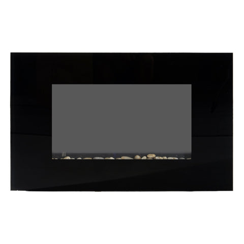 Rootz Electric Fireplace - Wall Fireplace - LED Remote Fireplace - 7 Color Flames - 90cm x 9.5cm x 56cm