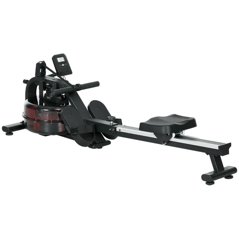 Rootz Water Rudder Home Trainer - Exercise Bike - Fitness Equipment - 6 Resistance Levels - LCD Display - 185cm x 47cm x 53cm