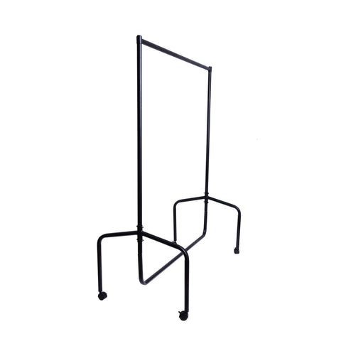 Rootz Metal Clothes Rack - Clothes Trolley - Rolling Coat Rack - High Stability - 180x60x150 cm