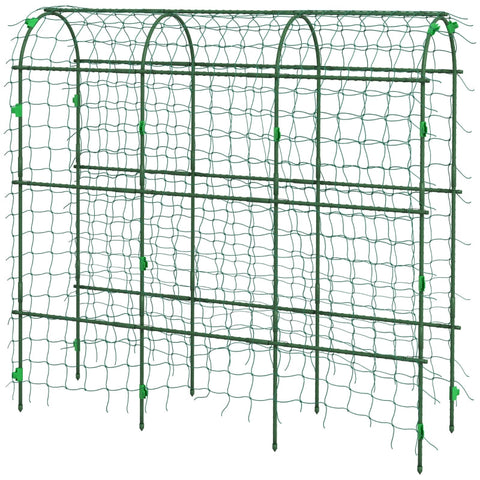Rootz Large Arch Bird Net - Climbing Arch - Garden Trellis - Easy Assembly - Durable Steel - 43cm x 182cm x 183cm