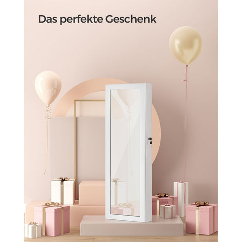 Rootz Wall-mounted Hanging Jewelry Cabinet - Necklace Organizer - Earring Storage - Space-saving - 45cm x 35cm x 10cm