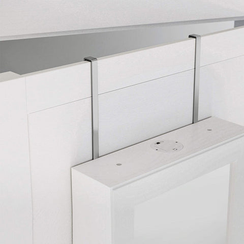 Rootz Door Hook Set for Jewelry Cabinet - Silver Hooks - Space-Saving Solution - Steel - 1.2 x 2.2 x 32 cm