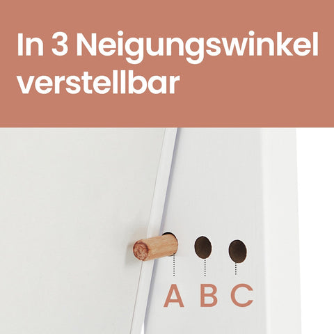 Rootz Standing Jewelry Cabinet - Mirror Cabinet - Full Body Mirror - Securely Stores Jewelry & Makeup - 41.2cm x 36.5cm x 152cm