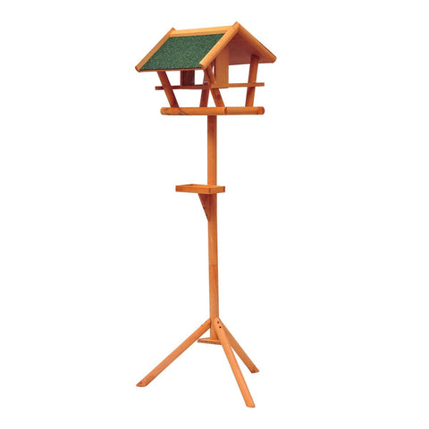Rootz Bird House Bird Villa Feeder - Bird Shelter - Bird Feeder Stand - Weather-Resistant Pine - 150cm x 42cm x 40.5cm