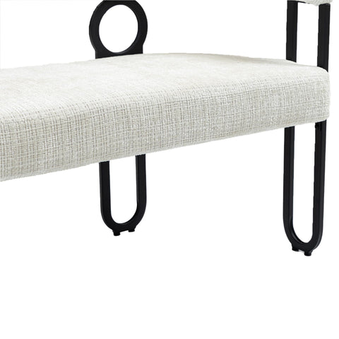 Rootz Double Sofa - Love Seat - Modern Couch - Chenille Fabric - 118cm x 53cm x 71cm - Ergonomic Comfort