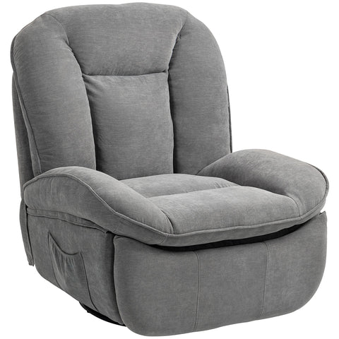 Rootz Relaxation Armchair - TV Armchair - Recliner - Rocking & Rotating - Chenille Fabric - 104cm x 100cm x 102cm