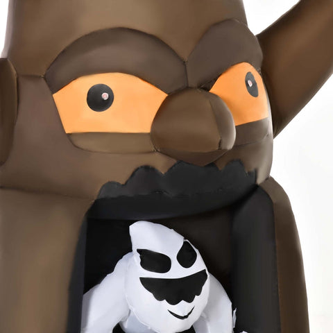 Rootz Inflatable Halloween Ghost Tree - Blow-Up Decoration - Self-Inflating Haunted Tree - Durable Polyester - Bright LED Lights - Easy Setup - 180cm x 140cm x 240cm