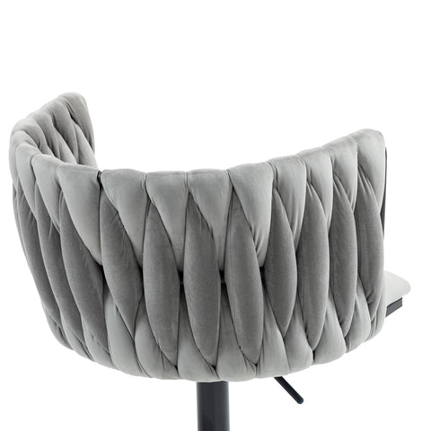 Rootz Velvety Soft Office Chair - Ergonomic Desk Chair - 360° Rotatable Swivel Chair - Height Adjustable - 56cm x 52cm x 73cm