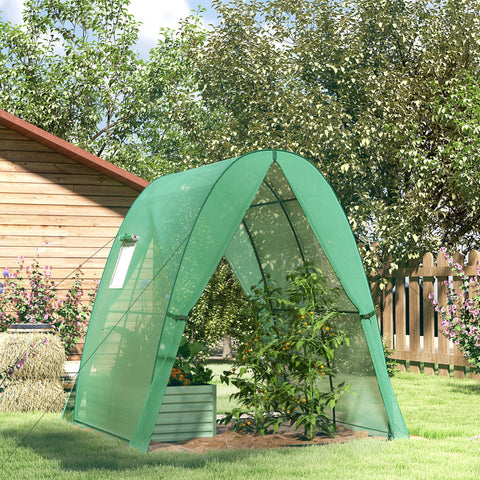 Rootz Arched Greenhouse - Foil Tomato House - Portable Plant Shelter - Stability & Optimal Ventilation - 1.8 x 1.8 x 2 m