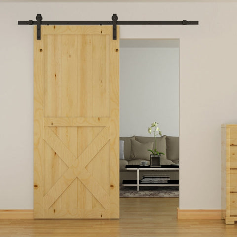 Rootz Sliding Door Fitting System - Interior Door Hardware - Barn Door Gear - Rust-Proof - 200cm x 4cm x 0.6cm