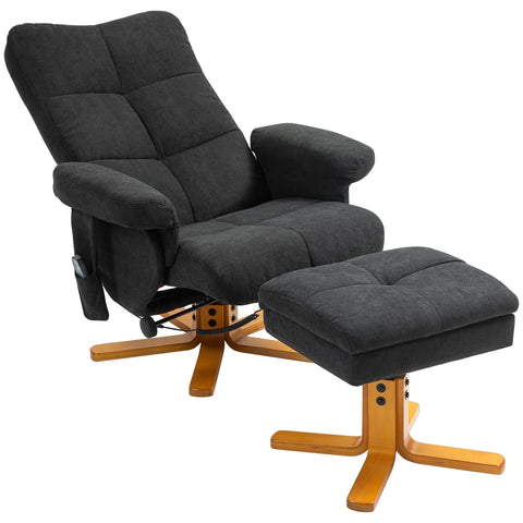 Rootz Massage Chair Recliner - Relaxation Seat - Cinema Chair - 145° Tilt - Polyester - 80cm x 86cm x 99cm