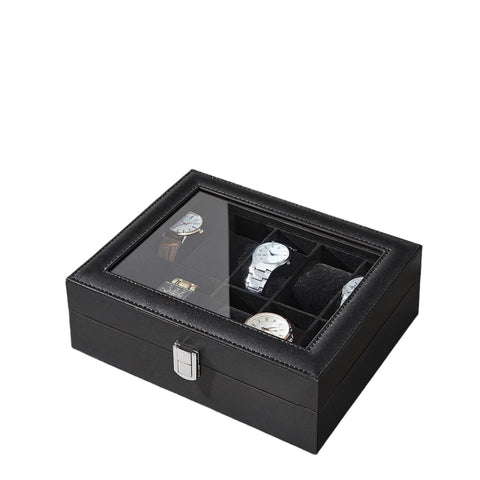 Rootz Watch Box - Watch Organizer - Jewelry Holder - Soft Watch Pillows - 20.2cm x 25.5cm x 7.8cm