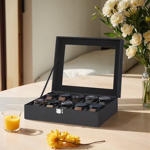 Rootz Watch Box - Watch Organizer - Jewelry Holder - Soft Watch Pillows - 20.2cm x 25.5cm x 7.8cm