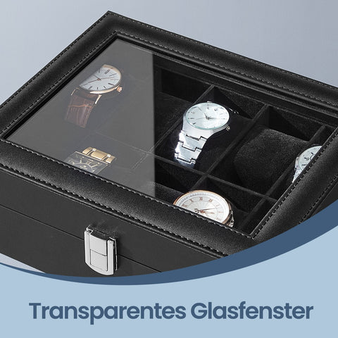 Rootz Watch Box - Watch Organizer - Jewelry Holder - Soft Watch Pillows - 20.2cm x 25.5cm x 7.8cm