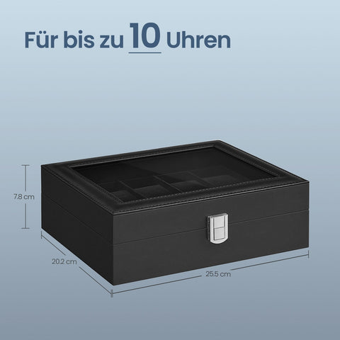 Rootz Watch Box - Watch Organizer - Jewelry Holder - Soft Watch Pillows - 20.2cm x 25.5cm x 7.8cm