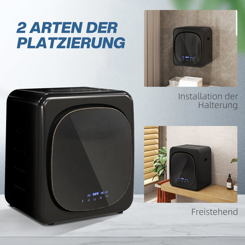 Rootz Compact Tumble Dryer - Clothes Dryer - Laundry Dryer - UV Disinfection - 48cm x 40cm x 56cm