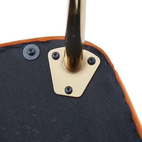 Rootz Cutty Velvet Chair - Leisure Seat - Ergonomic Chair - Ultimate Comfort & Style - 64cm x 72.8cm x 77.9cm Orange