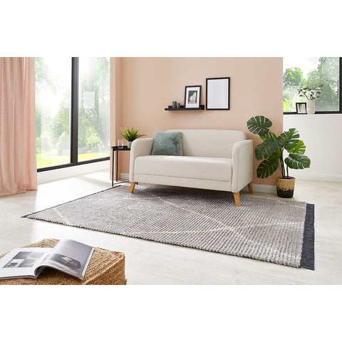 Rootz Shaggy Rug with Fringes - Area Rug - Softness & Comfort - Polyester Elegance - 230 x 160 x 2.1 cm