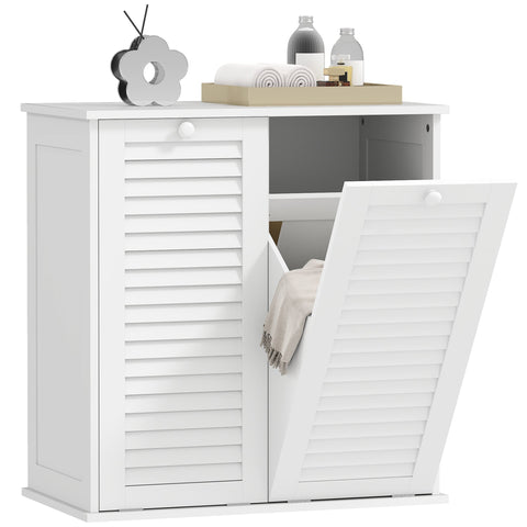 Rootz Washing Cabinet - Laundry Organizer - Sorting Unit - Stylish & Durable MDF - 70 x 38 x 73 cm - White