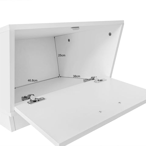 Rootz LED Coffee Table - Modern Living Room Table - LED-Lit Table - App-Controlled Lighting - 100L x 50W x 35.1H cm