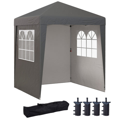Rootz Pavilion Gazebo - Foldable Tent - Pop-Up Shelter - UV Protection - 202cm x 202cm x 261cm - Ideal for Outdoor Events