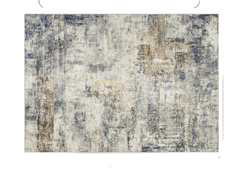 Rootz Living Room Carpet - Modern Artistic Pattern - Washable Rug - Cozy Polyester - 230cm x 160cm x 0.5cm - Grey