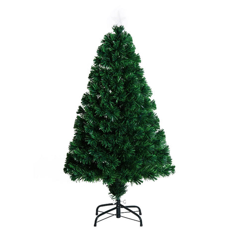 Rootz Artificial Christmas Tree - Fir Tree - LED Fiber Optic Tree - Reusable - Cost-Effective - Metal Stand - Ø60 x H120 cm