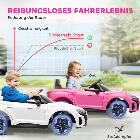 Rootz Children's Electric Car - Kids Ride-On - Battery-Powered Vehicle - Remote Control - Safe Seat Belt - 103cm x 58cm x 41cm - Pink